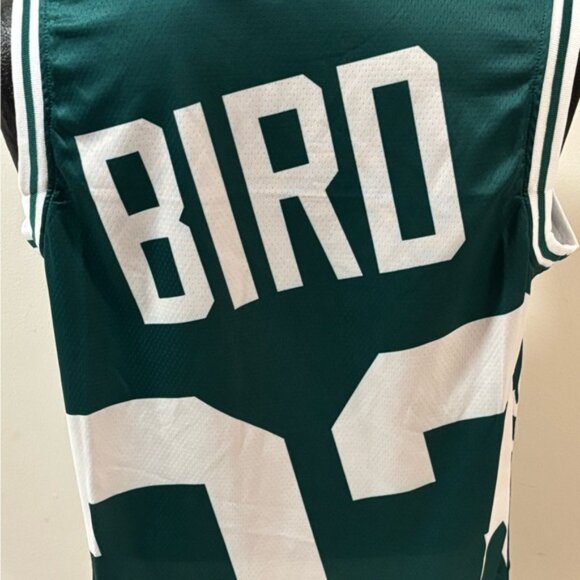 Boston Celtics Larry Bird # 33 Jersey Green/White , Unisex - Picture 11 of 12